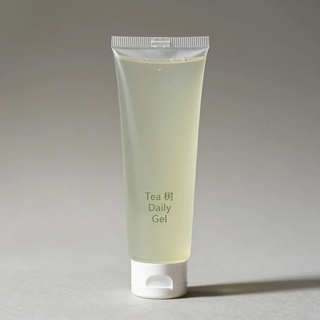 A large tube of clear tea tree daily gel